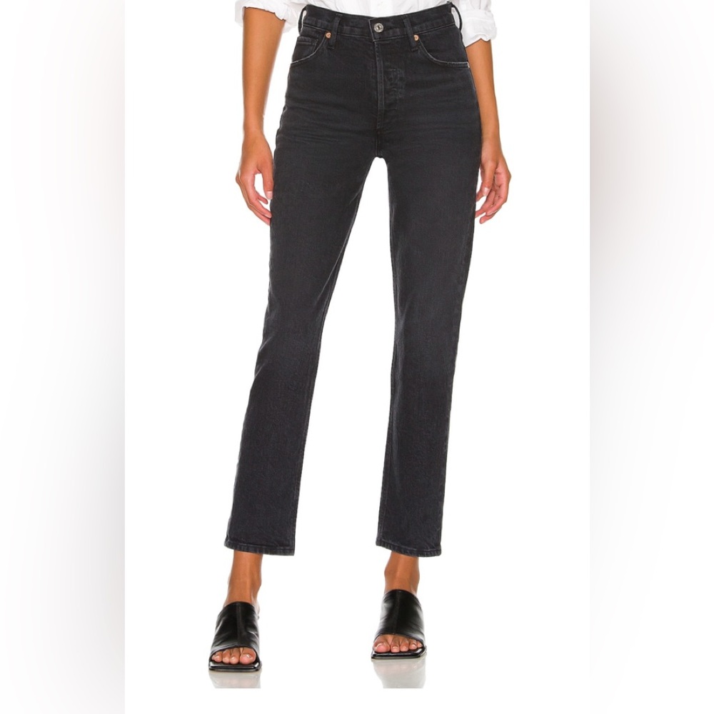 Citizens of Humanity High Rise Straight Jean in color Frolic. Sz- 28